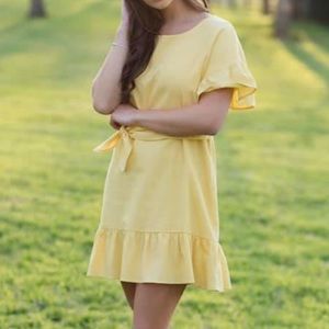 Yellow Tie Dress